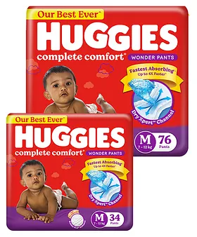 Buy Huggies Wonder Pants Diapers - Extra Small Size Online at Best