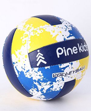 Pine Kids Volleyball for Kids | Outdoor Training Volleyball for Boys & Girls | Perfect for Playing | Birthday Gift | BIS Certified | Blue & Yellow