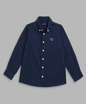 GANT Full Sleeves Solid Shirt - Blue