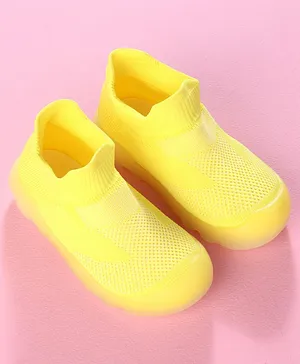 Hoppipola Slip On Style Sock Shoes - Yellow
