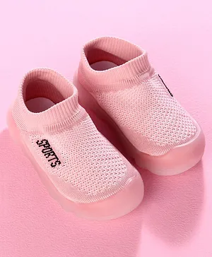 Hoppipola Slip On Style Sock Shoes - Light Pink