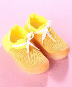 Hoppipola Solid Weave Sock Shoes - Orange