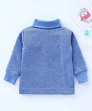 Mom's pet Set High Neck Full Sleeves Top - Blue