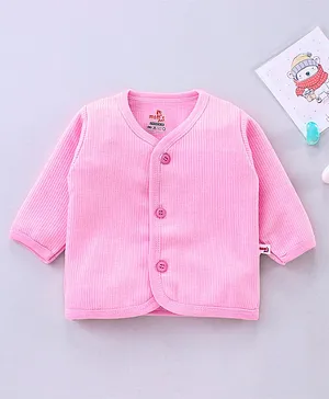 Mom's pet Full Sleeves Solid Colour Tee - Light Pink