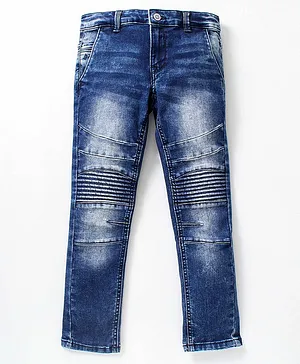 Indian Terrain Full Length Solid Jeans - Navy