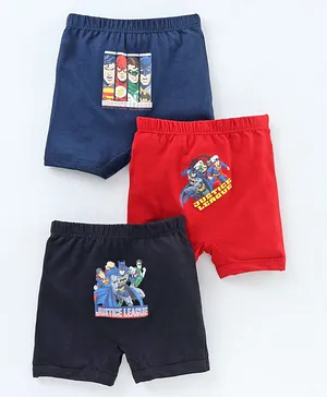 Red Rose Boxers Justice League Print Pack Of 3 - (Color May Vary)
