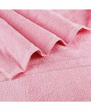 Sassoon Melrose 380 GSM Cotton Soft Touch Plain Bath Towel - Pink
