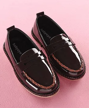 Babyoye Slip on Style Formal Shoes - Brown