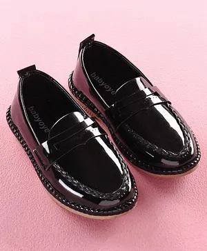 Babyoye Slip on Style Formal Shoes - Black