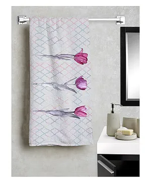Florida 100% Cotton Printed Bath Towel - Multicolor