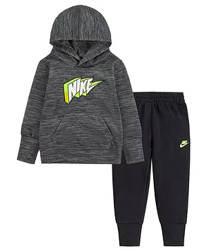 Nike Futura Full Sleeves Printed Hoodie And Joggers Set - Black