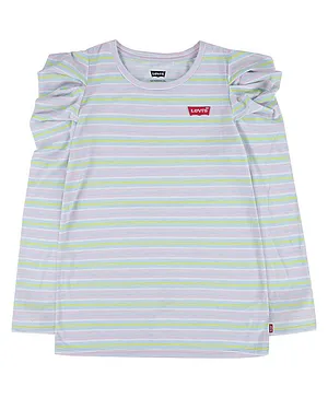 Levi's Full Sleeves Striped Top - Light Pink