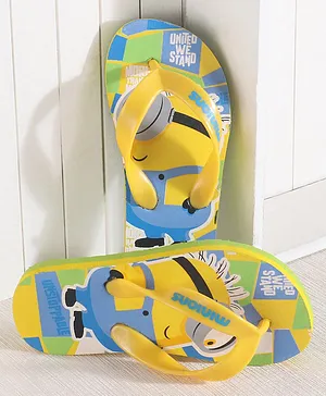 Minions Printed Flip Flop - Yellow