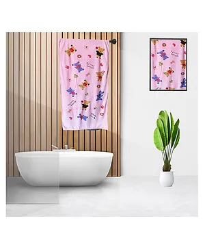 THE LITTLE BOO Cartoon Print Bath Towel - Multicolour