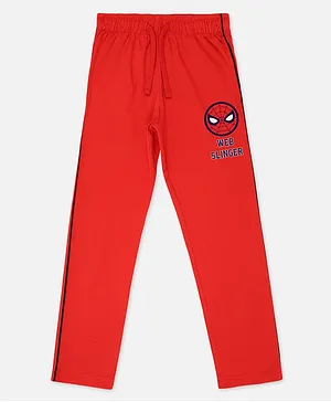Kidsville Spiderman Printed Lounge Pants - Red