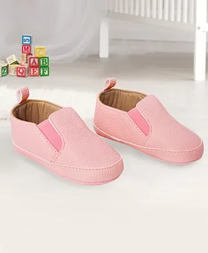 Baby Moo Slip-On Booties - Pink