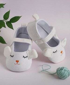 Baby Moo Sleepy Puppy Booties - Grey