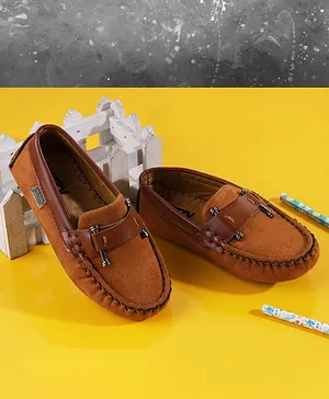 Jazzy Juniors Belt Detailed Loafers - Brown