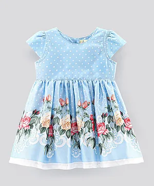 printed denim frocks