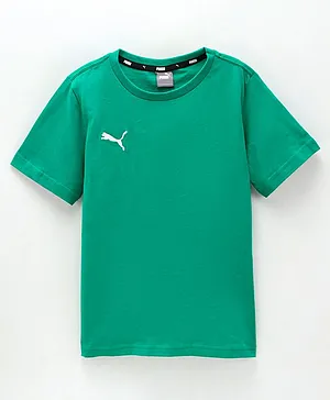 Puma Cotton Knit Half Sleeves teamGOAL 23 Casuals Tee Jr - Green