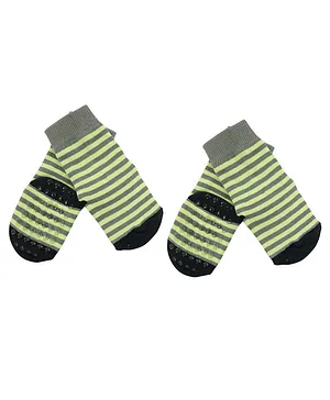 NoFall Pack Of Striped Socks - Green