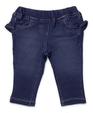Chicco Full Length Trouser Solid - Medium Blue