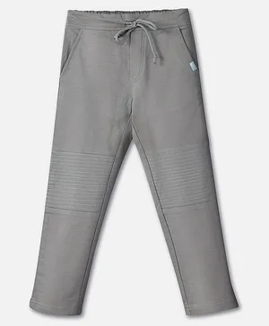 Plan B Full Length Solid Colour Pants - Light Grey