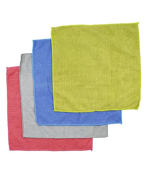 MOMISY Absorbent Microfiber Cloth Pack of 4 - colour may vary