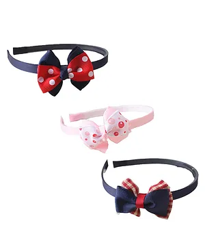 SYGA Hairband Bow And Flower Pack Of 3 - Multicolour 