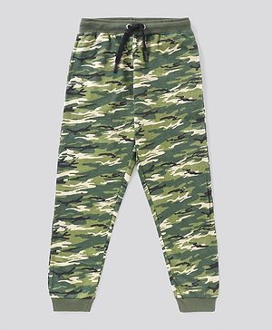Pine Kids Biowash Full Length Biowash Lounge Pant With Drawstring - Green
