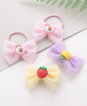 Babyhug Hair Clips & Rubber Band Combo - Multicolor