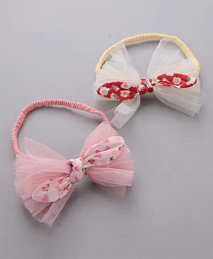 Babyhug Headbands Set of 2 - Pink & White