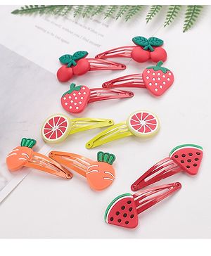 Babyhug Snap Clips Set of 10- Multicolor