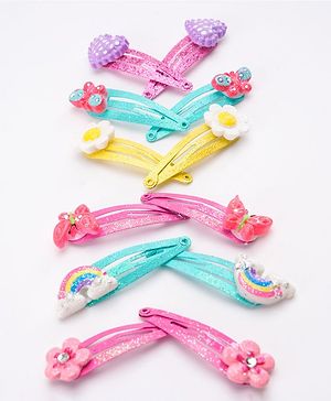 Babyhug Snap Clips Pack of 12 - Multicolor