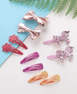 Babyhug Snap Clips Free Size Pack Of 10 - Multicolor