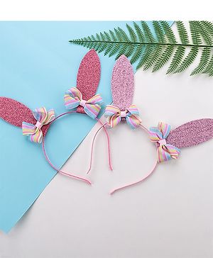 Pine Kids Hair Bands Pack of 2 - Light & Dark Pink