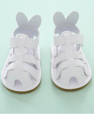 Babyoye Sandals Style Booties - White