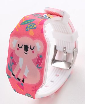 Babyhug Free Size Digital Watch Animal Design - Multicolour