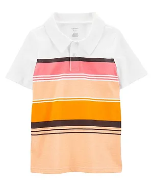 Carter's Striped Jersey Polo - Multicolor