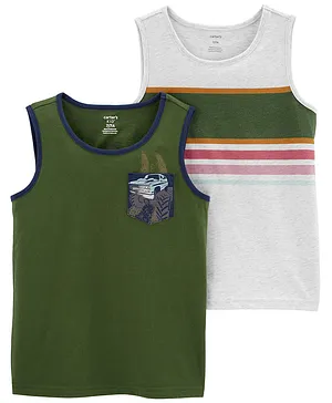 Carter's 2-Pack Cotton Tanks - Green