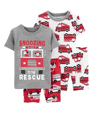 Carters 4-Piece Firetruck 100%...