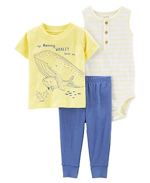 Carters 3-Piece Whale Tee &...