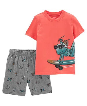 Carter's 2-Piece Bug Jersey Tee & Shorts Set - Multicolour