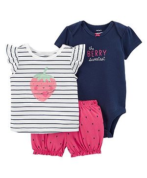 Carters 3-Piece Strawberry Tee...