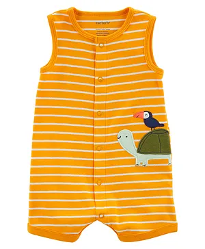 Carter's Turtle Snap-Up Romper - Yellow