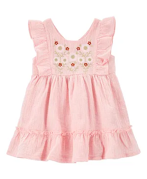 Carter's Embroidered Dress - Pink