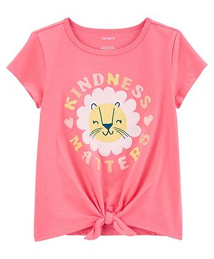 Carters Lion Jersey Tee - Pink