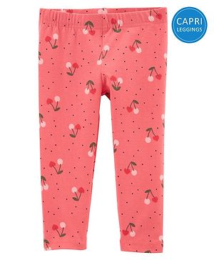 Carters Cherry Heart Capri...