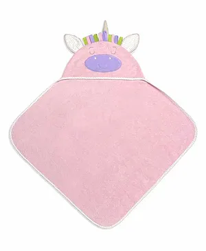 Abracadabra 3D Unicorn Cotton Terry Hooded Towel - Pink