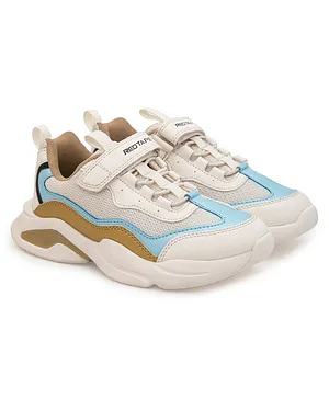 Red Tape Dual Color Walking Shoes - White & Beige